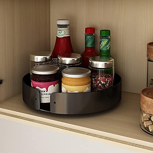 Apsan Lazy Susan Turntable Spice Rack Organizer for Cabinet, 9 - Inch Kitchen Bathroom Countertop Organizer Pantry Storage Small