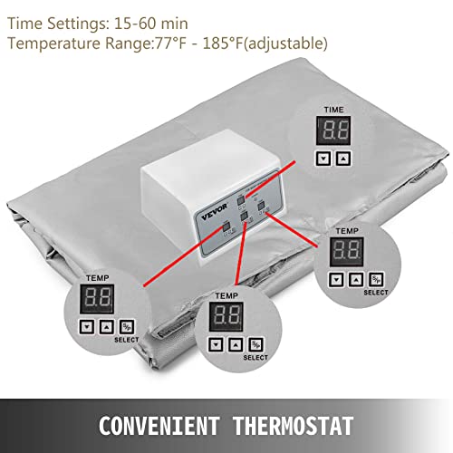 Infrarot-Saunadecke Vevor mit 3 Zonen und Temperatur von 25-85 °C