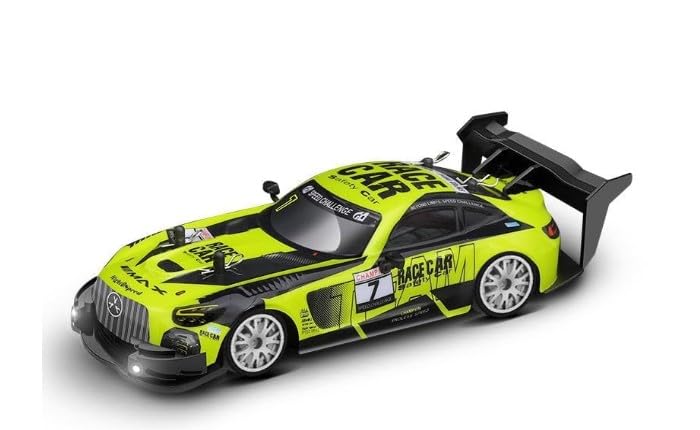 Super GT 1:14 Scale RC Drift Car, 30KM/H 2.4G High-Speed Racer with LED Lights, Extra Wheels & Off-Road Tyres for Kids & Teens-image-4