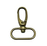 Generic Bronze 1 Inches Inside Diameter Oval Ring Lobster Clasp Claw Swivel Lobster Snap Clasp Hook for Strap Pack of 20