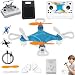 All-Ages Mini Drone with Easy Stunt Flights & 360° Tricks, Beginner-Friendly Stunt Flyer, LED Remote Control 4-Axis Quadcopter, Rechargeable, Indoor Outdoor (Blue)