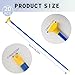 Motroce 20 PCS Play Replacement Suction Cup Arrows, 16.54 Inch Toy Replacement Arrows with Suction Cups for Kids Toy Bow (Blue)