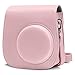 Cpano PU Funda de Cuero para cámara para Fujifilm Instax Mini 11 Cámara instantánea con Correa y Bolsillo Ajustables. (Rosa)