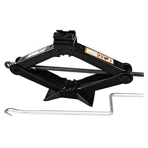 Scissor Jack and Wrench 2 Ton with Speed Handle - Tyre Repair Rustproof Tools Kit Lift Jacks 5-Year Guarantee for Cars/Caravans/Honda Jazz/Audi/BMW/Benz/Ford Cover