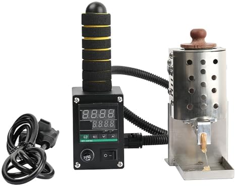 150mL Dual-Side Hot Melt Glue Roller Dispenser, 150W Adjustable 50-300°C, Perfect for Leather, Packaging, Crafts & Industrial Use, Temperature Lock Feature