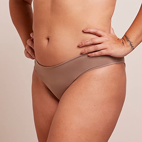 Kit 2 Calcinhas Básico, Bonjour Lingerie, Feminino, Camurça/Branco, EG