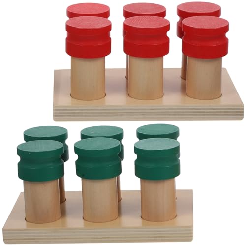Jeu éducatif éveil odorat GARVALON, le cadeau de naissance idéal en bois