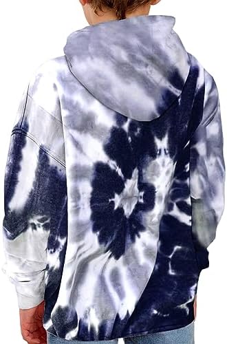 PUITEKLY Boys Girls Hoodies for Kids Sweatshirt Tie Dye 3D Hooded Pullover Long Sleeve Tops with Pocket Size 6-14 Years 2 41YVvlfcmwL. AC
