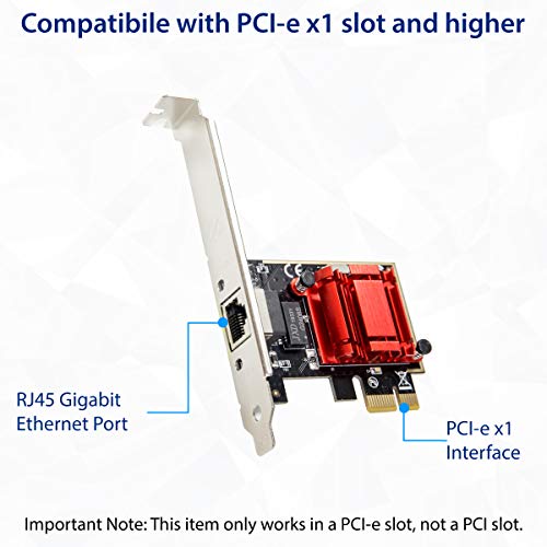 Io Crest Single Port Gigabit Ethernet Pci-E X1 Intel I210 Network Interface Card (Sy-Pex24068) #TOP5