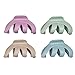 Produktbild CHIARA AMBRA 4tlg. Haarklammer-Set, große Bio Haarklammer, 8 cm, mit Stroh, matt, geeignet für Damen & Kinder Jeder Haartyp, dickes Haar (groß, 4 Farben)