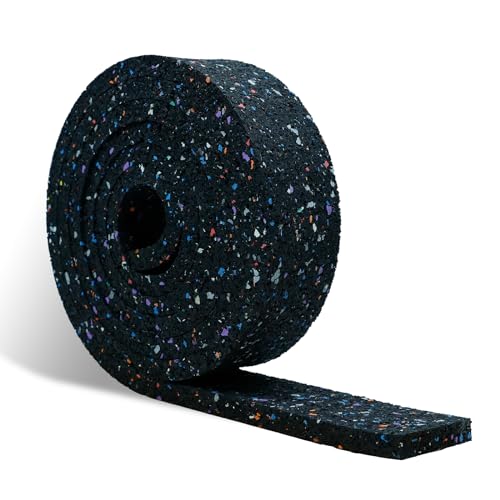 CCLIFE Terrassenpads Rolle 2m Bautenschutzmatte Gummigranulat 50x10mm Wasserdicht rutschfest Stoßfest Geräuschdämpfend