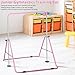 JupiterForce Gymnastics Bar for Kids, Adjustable Height Gymnastic Horizontal Bars, Junior Training Kip Bar, Folding Gymnastics Equipment for Home, Pink
