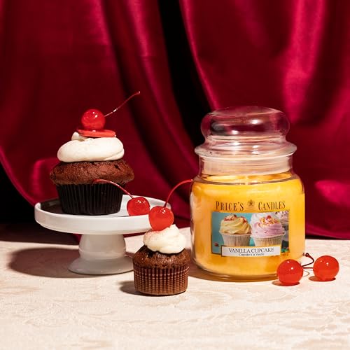 Price's - Vanilla Cupcake Medium Jar Candle - Sweet, Delicious, Quality Fragrance - Long Lasting Scent - Up to 90 Hour Burn Time - Image 2