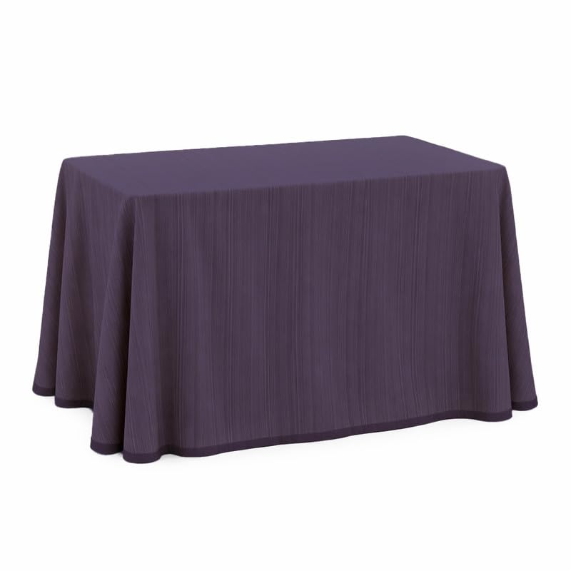 ECOMMERC3 | Enaguas Mesa Camilla para Mesa Rectangular 60 x 110 cm y 75 cm de Altura | Falda Mesa Camilla Suave y Resistente | Mantel Camilla Javea Color Lila | Ropa Mesa Camilla Fabricada en España