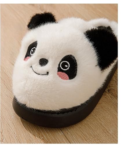 Panda slippers Cartoon animal slippers Slipper Men's and women's cotton slippers Warm slippers Plush slippers Family slippers Non slip slippers2