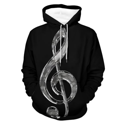Sweat à capuche Note Noire noir en taille S hoodie unisexe manches longues pour homme et femme