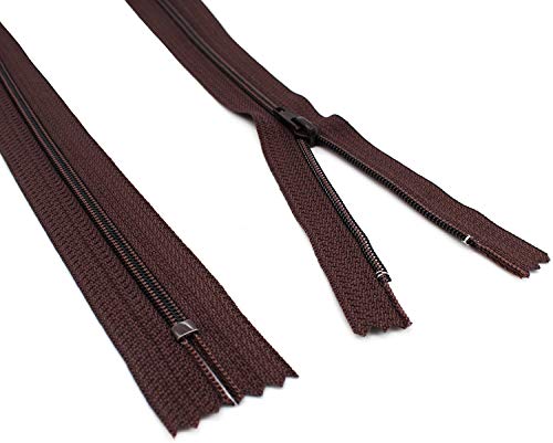 Fermeture éclair YKK anti-blocage pour housse de protection marron - 2