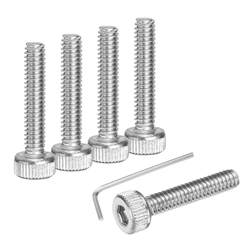 sourcing map 100Pcs Hex Socket Head Cap Screws Bolts, M2x10mm 304 Stainless Steel Socket Drive Machine Screws Bolts with Wrench, Full Threaded, Silver