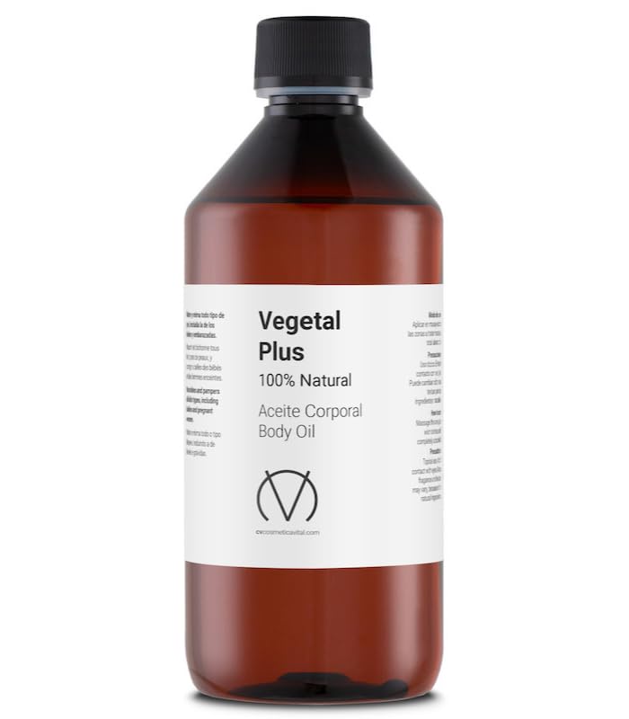 CV Primary Essence Aceite Vegetal Plus, Aceite Corporal, 500ml, con Aceites de Rosa Mosqueta, Almendras, Caléndula, Germen de Trigo y Onagra