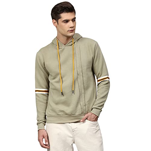 Campus Sutra sweat-shirt en coton élégant pour homme au design moderne et épuré