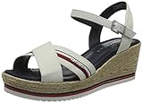 keilsandaletten leder beige sommerlich elegant Tom Tailor Damen 1191904 Keilsandale, Offwhite, 40 EU