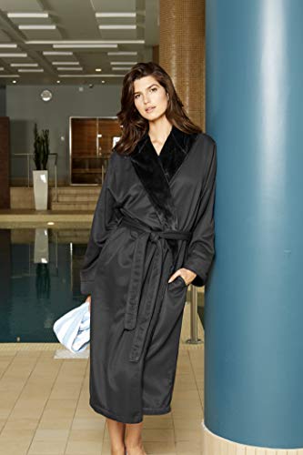 Mansfield Unisex Microfiber Shimmer Lined Hooded Spa Robe3