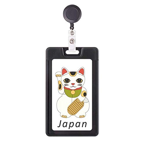 Porte-badge rétractable chat pour infirmière et employé de bureau style japonais