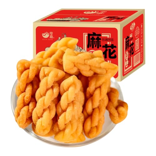 小麻花 500g/1000g 麻花 香ばしい小麦の香り カリッと香ばしい食感 甘くて脂っこくない クッキー ビスケット レトルト グルメ 軽食 カジュアルスナック 塩コショウ味 軽食 カジュアルスナック 塩コショウ味 中国お菓子 お菓子 传统糕点 (500g, オリジナル味)のサムネイル