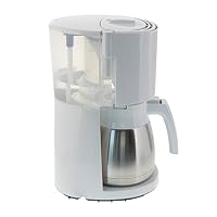 Melitta Enjoy Top Therm – Filterkaffeemaschine mit Thermkanne aus Edelstahl, für bis zu 10 Tassen Kaffee, in Weiß/Edelstahl – Ansicht 3