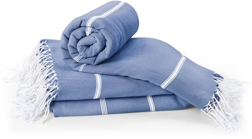 Utopia Towels Paquete de 2 Toallas de Playa Turcas (100x180 CM), 100% Algodón Libre de Arena Manta...