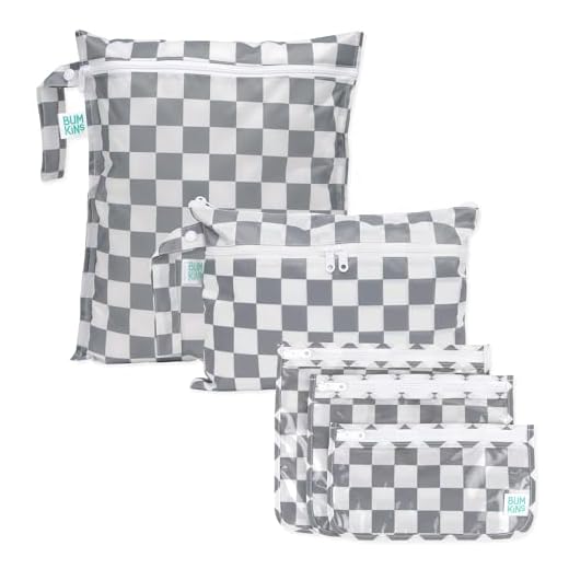 Bumkins Waterproof Wet Bag Set, 5 Pack