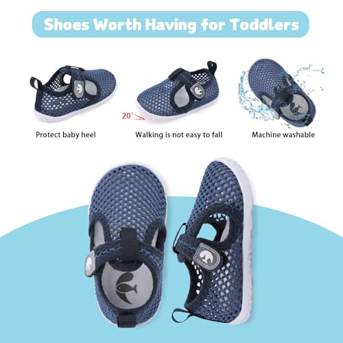 Image of FEETCITY Baby Boys Girls Water Sport Shoes Barefoot Kids Aqua Socks Quick-Dry Beach Swim Pool Shoes