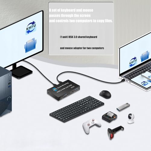 Commutation KVM Plug and Play USB 3.0 pour éliminer le double clavier - 4
