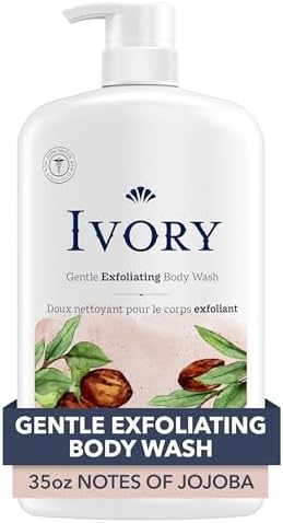 Ivory Gentle Exfoliating Body Wash, Notes of Jojoba Scent, 1.03 L - 1