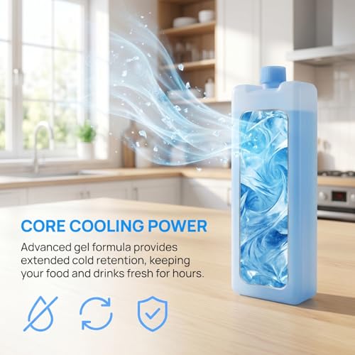 Packs de hielo reutilizables Cabilock para loncheras, 8 unidades miniatura 4