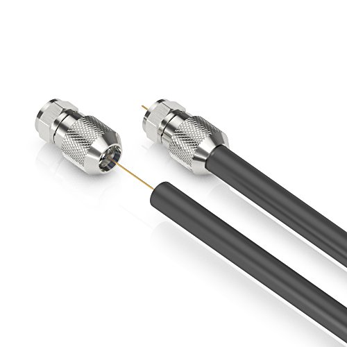 Sonero, F-Stecker für Sat-Kabel, Antennen-Kabel, Koaxial-Kabel mit ⌀ 6,5-7,5 mm, einfache Selbst-Konfektionierung, chrom, 2er-Set