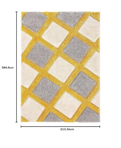 Image of Modern Soft 3D Shaggy Fur Carpets for Living Room Thick Fluffy Rugs for Bedroom, 7x10 feet, Multi Color