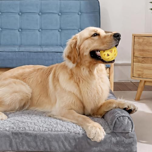 Image of Dog Toy Puzzle Ball, Interactive Dog Ball Cover - Expands Toy Size for Extended Play. Made of Durable Natural Rubber for Tough Chewers