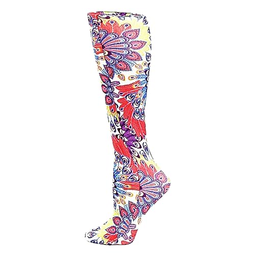Image of Celeste Stein Therapeutic Graduated Women Compression Socks, Diabetic Socks For Womens, 8-15 mmHg For Regular Calf