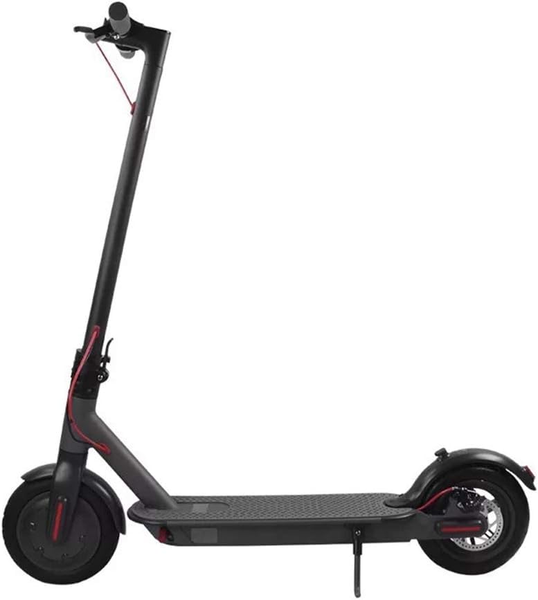 Portable Electric Scooter, 50 km Long-Range, Up to 25 km/h with 8.5 inch Solid Rubber Tires, Portable| Folding E-Scooter for Adults Teenagers for Men & Women (Black)