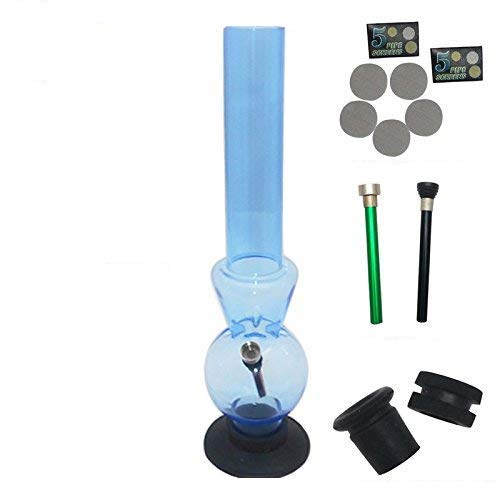 Metier Moksha Bongs 16 Inch Acrylic Ice Bong And Get 2 Additional Shooters, 2 Pcs Rubber Grommet