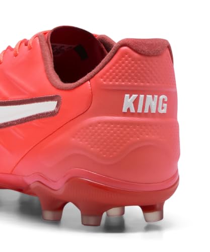 Puma King PRO FG/AG, Unisex Fussballschuh, Glowing RED-Puma White-RED FIRE, – Ansicht 4