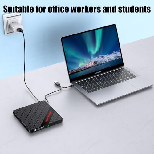 Graveur De CD Portable Rapide USB 3.0 Hub Multi-Ports pour Mac et Windows - 2