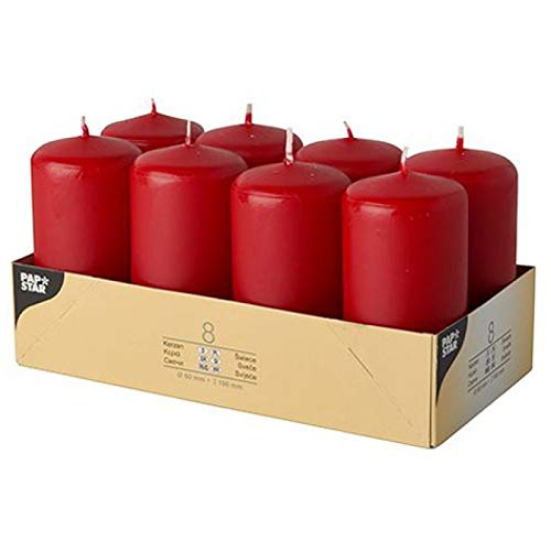 Papstar 17984 Papstar stompkaarsen, wit, 8 stuks - Image 5