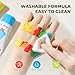 Jar Melo Washable Tempera Paint for Kids Age 4-6, Non-Toxic Toddler Painting Set, Tempera Paints for School Art, Crafts, Finger Paints 8 Colors
