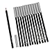 LRXIYODE 12 pezzi Matite Occhi Nero Impermeabili Penne Trucco Precise e Morbide per Bellezza Femminile Lunga Tenuta per Trucco Giorno e Sera immagine