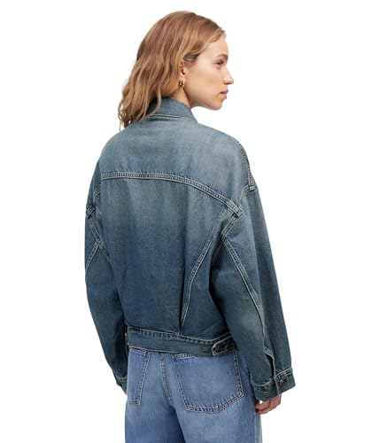 Madewell Women's Relaxed Cropped Denim Jacket in Billings2