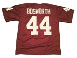 Generic Brian Bosworth Jersey Stitched Crimson Custom Football New No Brand/Logos (US, Alpha, Large, Regular, Regular, Crimson)
