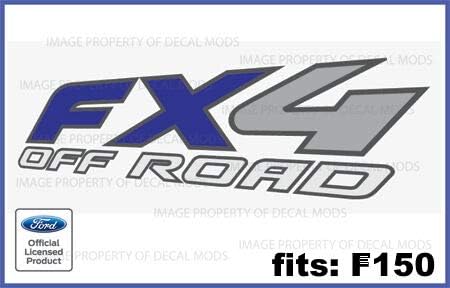 Decal Mods FX4 Offroad - Calcomanías azules para camioneta Ford F150 (1997-2008) - FBLU (juego de 2) | FH2X6