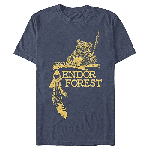 T-Shirt Endor Forest Star Wars pour Homme en Coton Noir